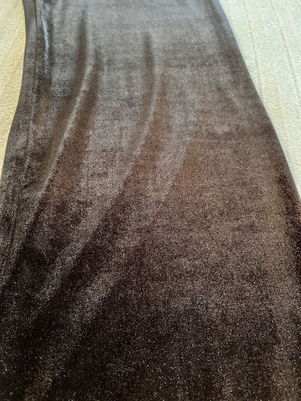 Women’s Lands' End Black Velvet Pants Size Med Elastic Waist Wide Leg Holiday - Picture 3 of 14
